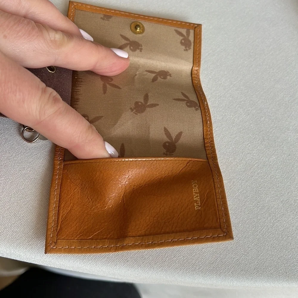 Vintage Playboy Leather Key Ring Holder